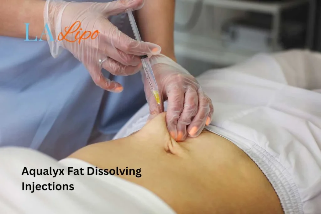 woman having fat dissolving injections Hedge End in the stomach