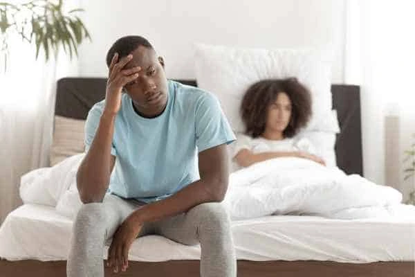 Man upset about ED symptoms Hedge End