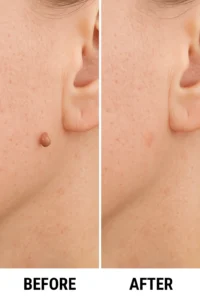Skin tags removal Hedge End before and after