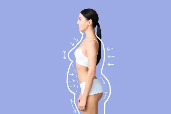 image of woman experiencing fat reduction treatment Hedge End