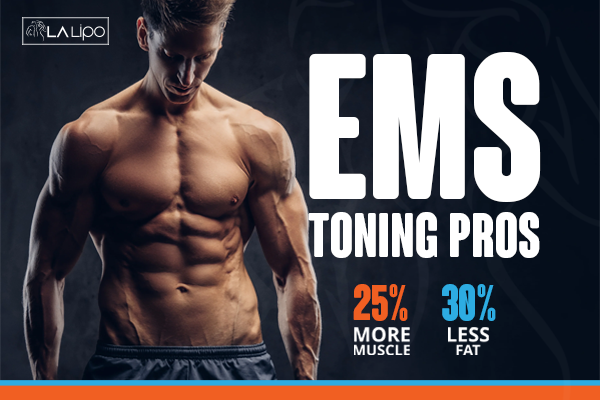 Image of man with sculpted stomach showing the fat loss and muscle gain of LA-EMS Body Sculpting Treatment Hedge End