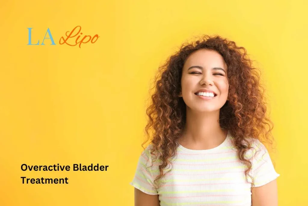 woman smiling about overactive bladder treatment Hedge End solutions