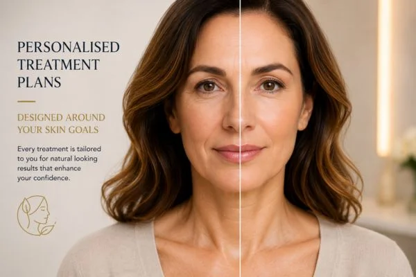 Before and after results of Collagen Lift Therapy Hedge End